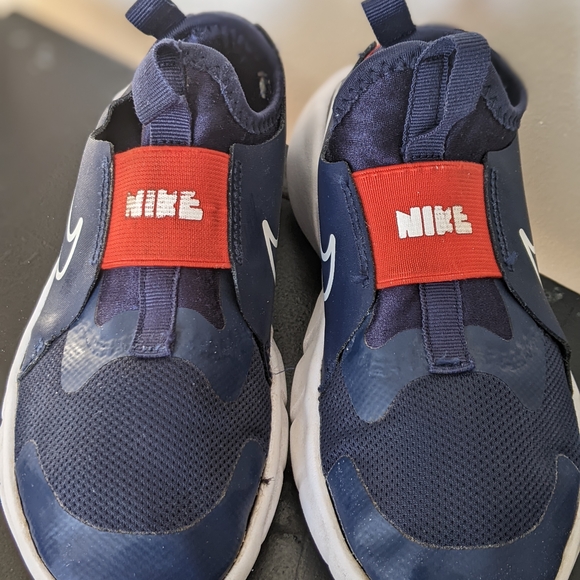Nike Kids Size 13.5C (Little Kids) Navy Blue Flex Running Shoes - Picture 4 of 13